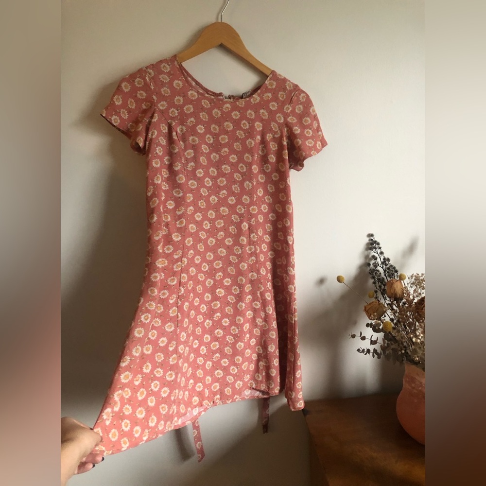 Vintage daisy pink dress - Picture 3 of 7